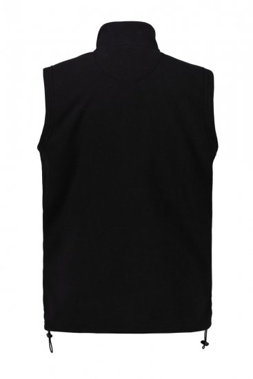 JP1880 723305 Fleecebodywarmer met opstaande kraag Zwart - Jassen - Grote Maten Herenjassen