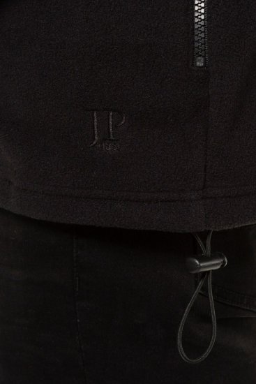 JP1880 723305 Fleecebodywarmer met opstaande kraag Zwart - Jassen - Grote Maten Herenjassen