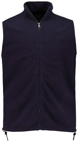 JP1880 723305 Fleecebodywarmer met opstaande kraag Donkerblauw - Jassen - Grote Maten Herenjassen