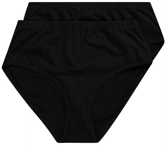 Ulla Popken 723498 Slips 2-pack Zwart - Slips - 