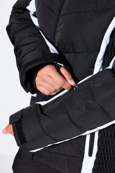 Ulla Popken 725348 Gewatteerde skijas Zwart - Skikleding - 