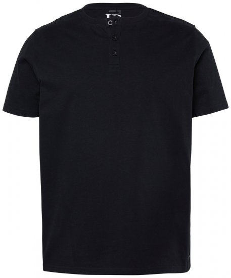 JP1880 726695 Henley-shirt Zwart TALL - TALL T-shirts - TALL T-Shirts Heren