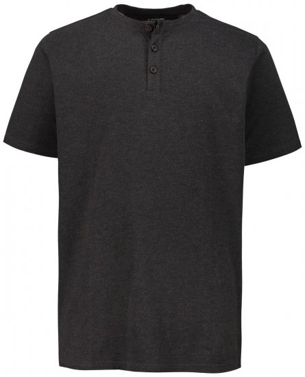 JP1880 726695 Henley T-shirt Donkergrijs - T-shirts - Grote Maten T-shirts Heren