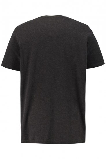 JP1880 726695 Henley T-shirt Donkergrijs - T-shirts - Grote Maten T-shirts Heren