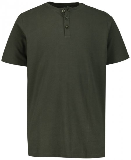 JP1880 726695 Henley T-shirt Donkerolijf - T-shirts - Grote Maten T-shirts Heren