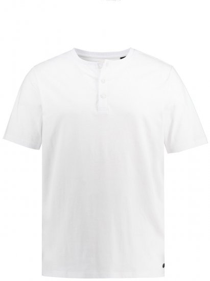 JP1880 726695 Henley T-shirt Wit - T-shirts - Grote Maten T-shirts Heren