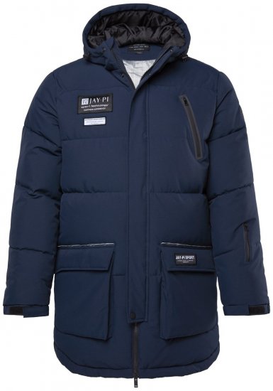JP1880 748520 Parka water- en winddicht Marineblauw - Jassen - Grote Maten Herenjassen