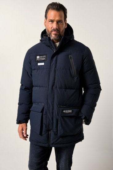 JP1880 748520 Parka water- en winddicht Marineblauw - Jassen - Grote Maten Herenjassen