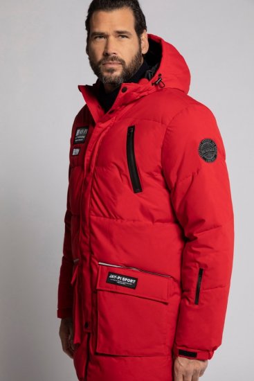 JP1880 748520 Parka water- en winddicht Salsarood - Jassen - Grote Maten Herenjassen