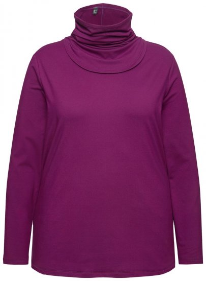 Ulla Popken 751623 Sneldrogend skishirt Roze - Skikleding - 