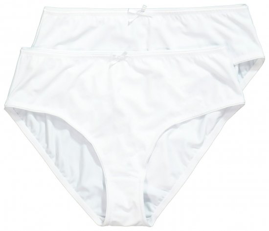 Ulla Popken 781658 Slips 2-pack Wit - Slips - 