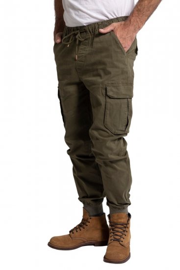 JP1880 782635 Cargobroek Olijfgroen - Jeans & broeken - Jeans & Broeken Grote Maten Heren