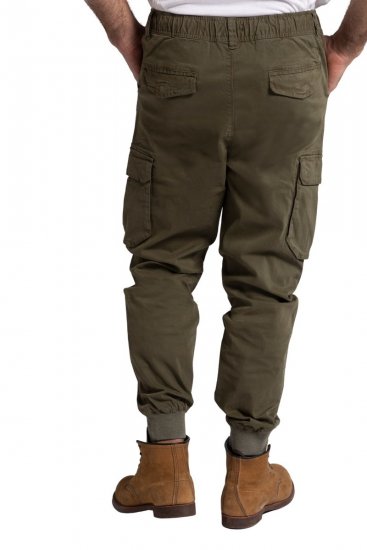 JP1880 782635 Cargobroek Olijfgroen - Jeans & broeken - Jeans & Broeken Grote Maten Heren