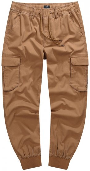 JP1880 782635 Cargobroek Karamelbruin - Jeans & broeken - Jeans & Broeken Grote Maten Heren