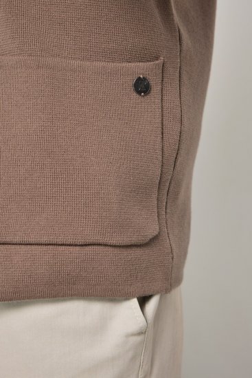 JP1880 Milano Flexnamic Gebreid colbert Notenbruin - Pakken - Grote Maten Kostuum Heren