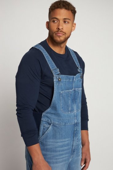 JP1880 Dungarees Denim Adjustable Straps Blue - Jeans & broeken - Jeans & Broeken Grote Maten Heren