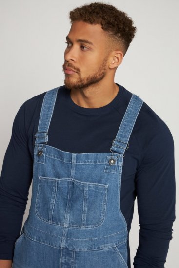 JP1880 Dungarees Denim Adjustable Straps Blue - Jeans & broeken - Jeans & Broeken Grote Maten Heren