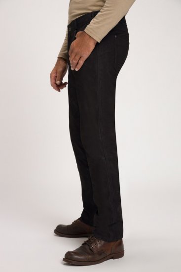 JP1880 Leather Pants Regular Fit Buffalo Nubuck Black - Jeans & broeken - Jeans & Broeken Grote Maten Heren