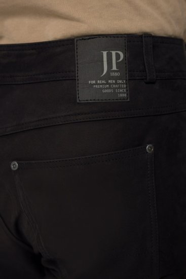 JP1880 Leather Pants Regular Fit Buffalo Nubuck Black - Jeans & broeken - Jeans & Broeken Grote Maten Heren
