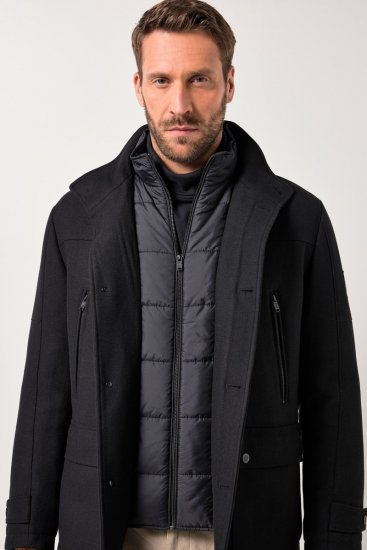 JP1880 Jacket Water-repellent Warm Black - Jassen - Grote Maten Herenjassen