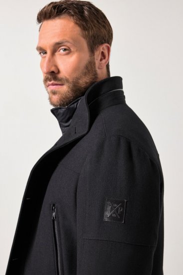 JP1880 Jacket Water-repellent Warm Black - Jassen - Grote Maten Herenjassen