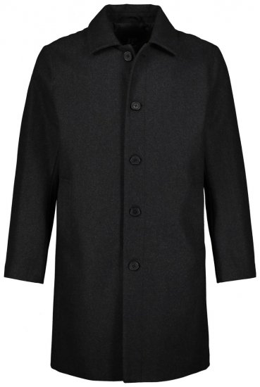 JP1880 795116 Waterafstotende jas van wolmix Antraciet TALL - TALL jassen - TALL jassen met extra lengte