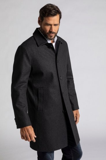 JP1880 795116 Waterafstotende jas van wolmix Antraciet TALL - TALL jassen - TALL jassen met extra lengte