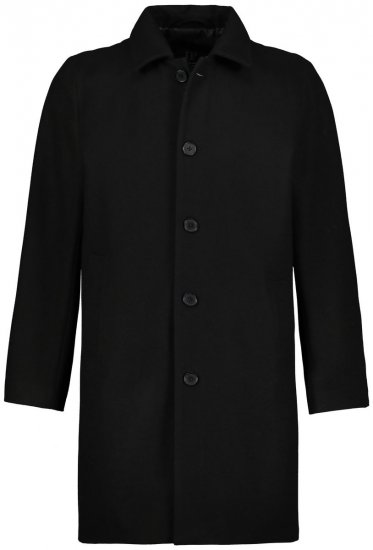 JP1880 795116 Waterafstotende jas van wolmix Zwart TALL - TALL jassen - TALL jassen met extra lengte