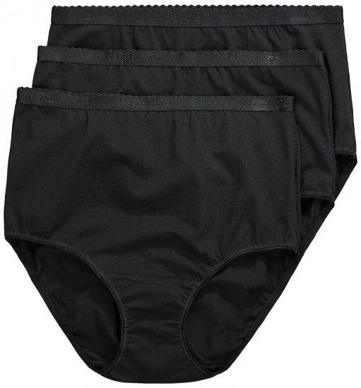 Ulla Popken 795269 Slips 3-pack Zwart - Slips - 