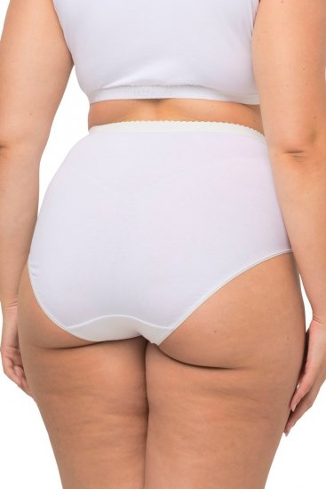 Ulla Popken 795269 Slips met hoge taille 3-pack Wit - Slips - 