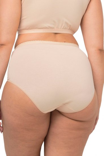 Ulla Popken 795269 Slips met hoge taille 3-pack Gebroken wit - Slips - 