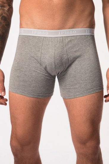 JP1880 Boxershorts Flexnamic OEKO-TEX Mid 2-Pack Grey/Off-White - Ondergoed & zwem - Grote Maten Ondergoed Heren