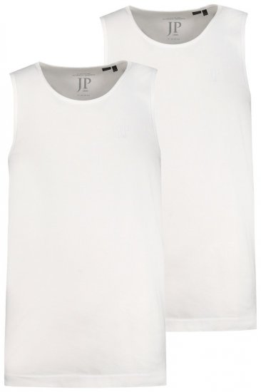 JP1880 796858 Tanktop 2-pack Wit - T-shirts - Grote Maten T-shirts Heren
