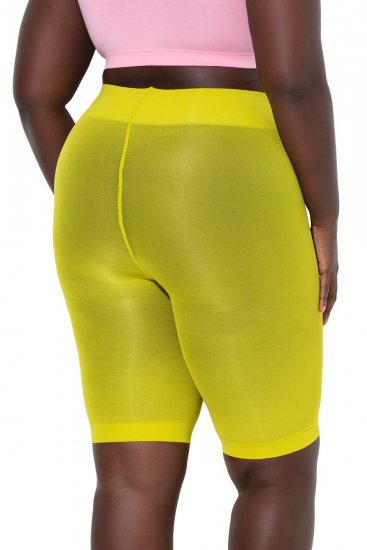 Ulla Popken 799278 Anti-schuur shorts Lichtgroen - Anti-schuur shorts - 