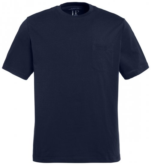 JP1880 799997 T-shirt met borstzak Nachtblauw - T-shirts - Grote Maten T-shirts Heren