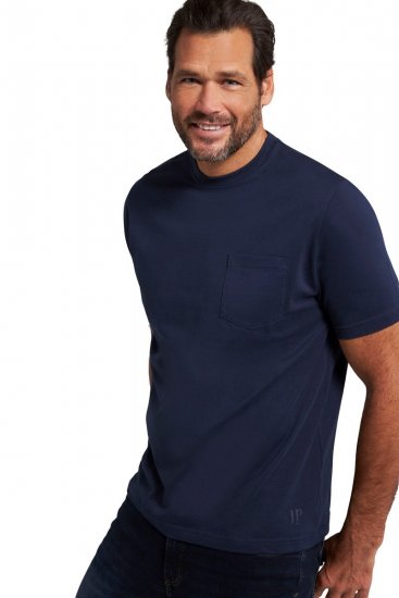 JP1880 799997 T-shirt met borstzak Nachtblauw - T-shirts - Grote Maten T-shirts Heren