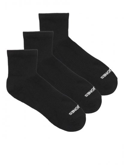 Jack & Jones Luca Tennissokken Zwart 3-pack - Ondergoed & zwem - Grote Maten Ondergoed Heren