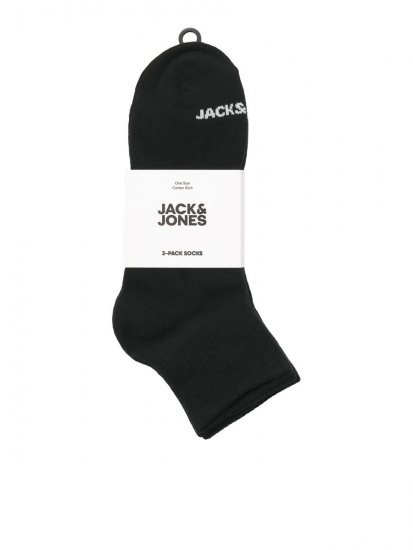 Jack & Jones Luca Tennissokken Zwart 3-pack - Ondergoed & zwem - Grote Maten Ondergoed Heren