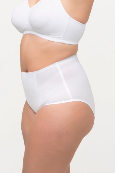 Ulla Popken 800498 Corrigerende slip met hoge taille Wit - Shapewear - 