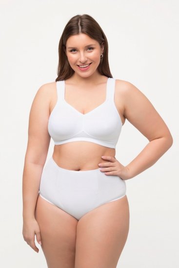 Ulla Popken 800498 Corrigerende slip met hoge taille Wit - Shapewear - 