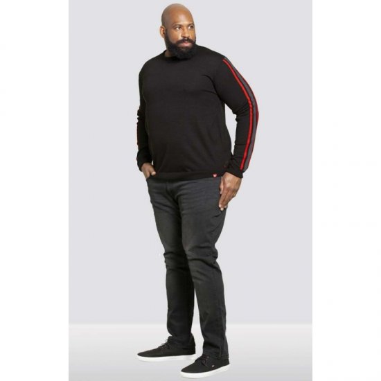 D555 Orlando Sweater Black - Sweaters & hoodies - Sweaters & Hoodies Grote Maten Heren