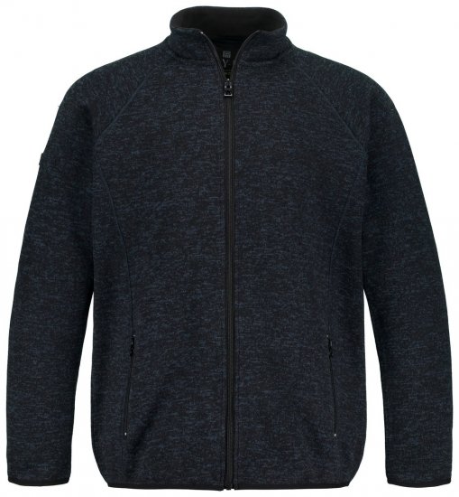 Jay-Pi 802394 Gebreid fleecejack Donkerblauw TALL - TALL jassen - TALL jassen met extra lengte