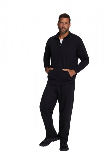 JP1880 802933 Joggingpak met jack en broek Zwart - Trainingspakken - Grote Maten Trainingspakken Heren