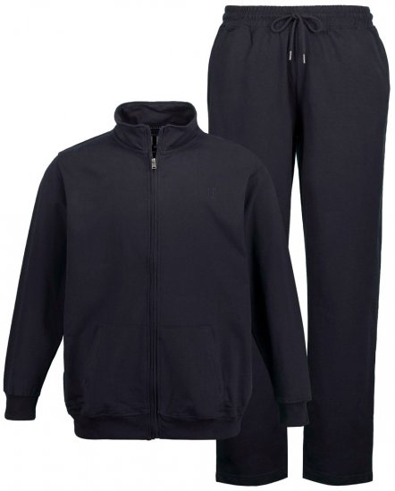 JP1880 802933 Joggingpak met jack en broek Donkerblauw - Trainingspakken - Grote Maten Trainingspakken Heren