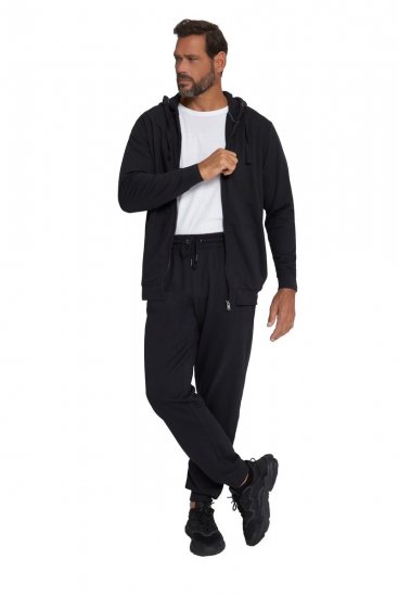 JP1880 802934 Joggingpak met hoodie en broek Zwart - Trainingspakken - Grote Maten Trainingspakken Heren
