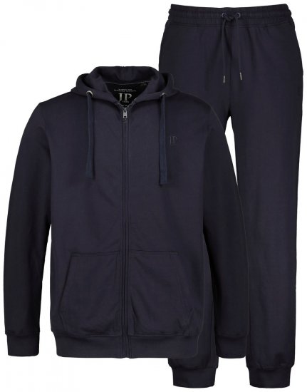 JP1880 802934 Joggingpak met hoodie en broek Donkerblauw - Trainingspakken - Grote Maten Trainingspakken Heren