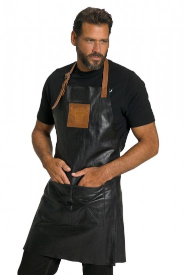 JP1880 803288 Leren schort Zwart - Schorten - 