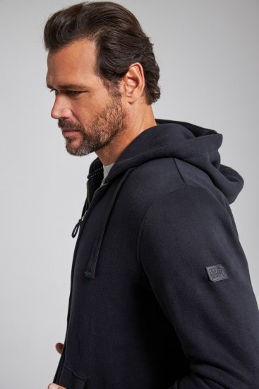 Jay-Pi 804164 Hoodie met rits Zwart - Sweaters & hoodies - Sweaters & Hoodies Grote Maten Heren