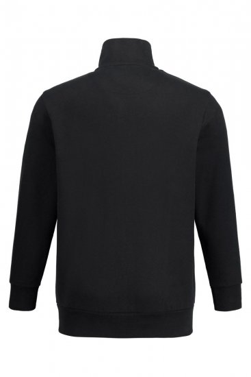 Jay-Pi 804180 Sweatvest met opstaande kraag Zwart - Sweaters & hoodies - Sweaters & Hoodies Grote Maten Heren