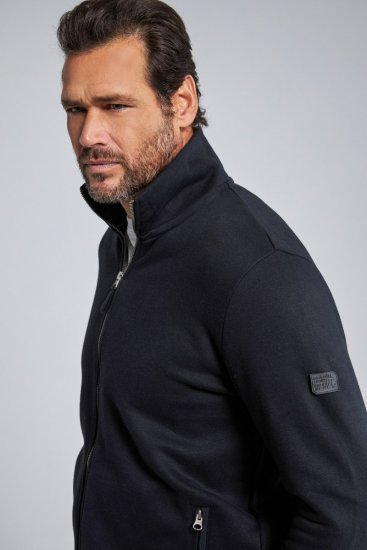 Jay-Pi 804180 Sweatvest met opstaande kraag Zwart - Sweaters & hoodies - Sweaters & Hoodies Grote Maten Heren